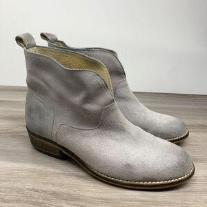 IVYLEE COPENHAGEN Gray Suede Split Front Boots Womens Size EU 36 / US 5